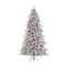 6.5ft. Pre-Lit Flocked ‎Bennington Fir Artificial Christmas Tree, Clear Lights